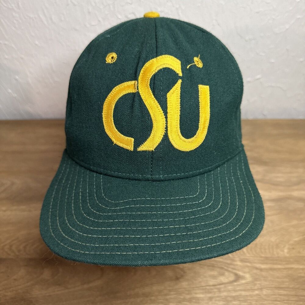 Vtg 80s CSU Colorado State New Era Hat Baseball Cap Pro Model Wool Size 7 Rare
